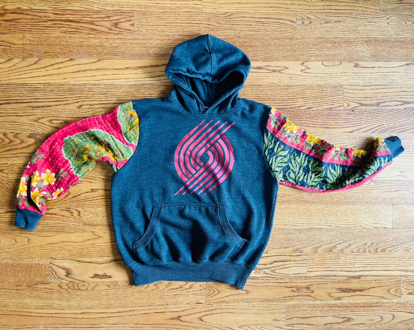 C. Upcycled hoodie mens small/medium
