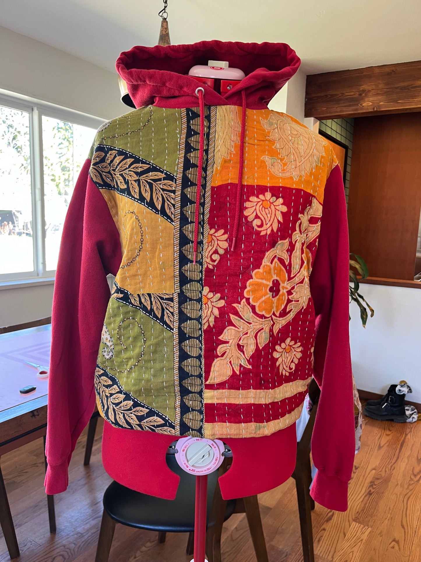 A. Upcycled hoodie medium