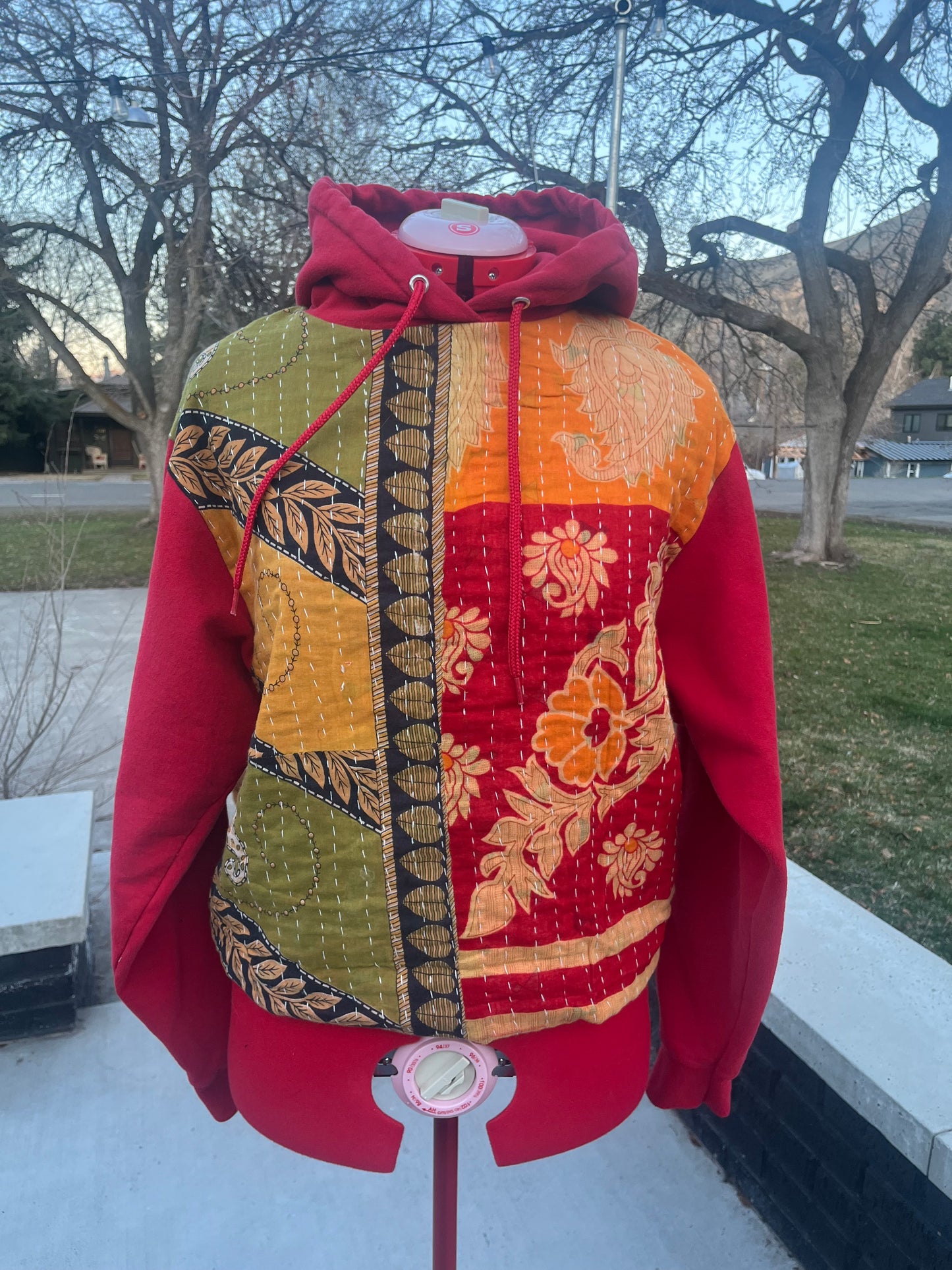 A. Upcycled hoodie medium