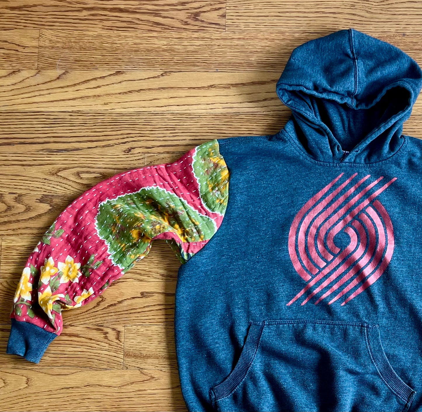 C. Upcycled hoodie mens small/medium