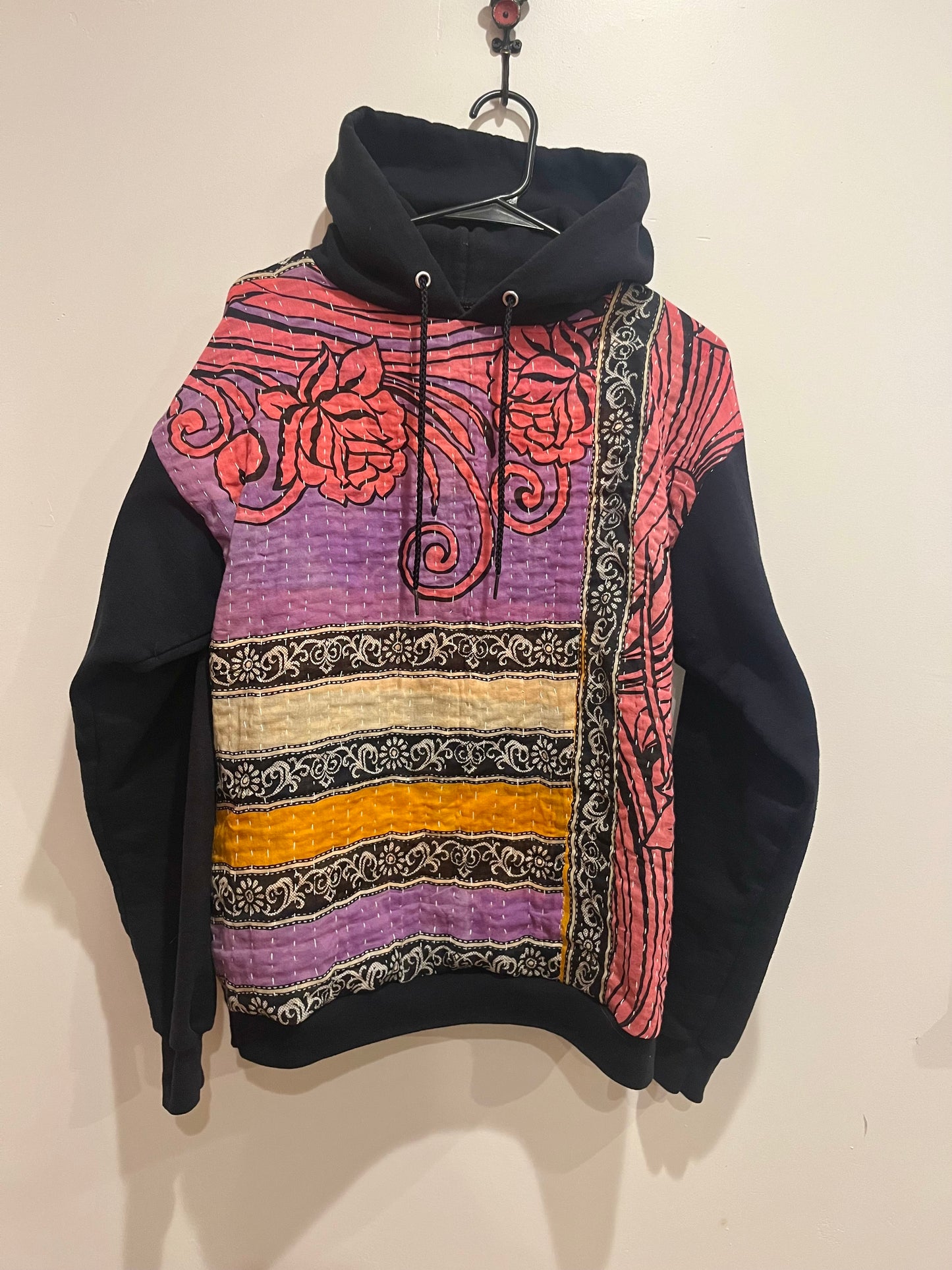 B. Upcycled hoodie size medium