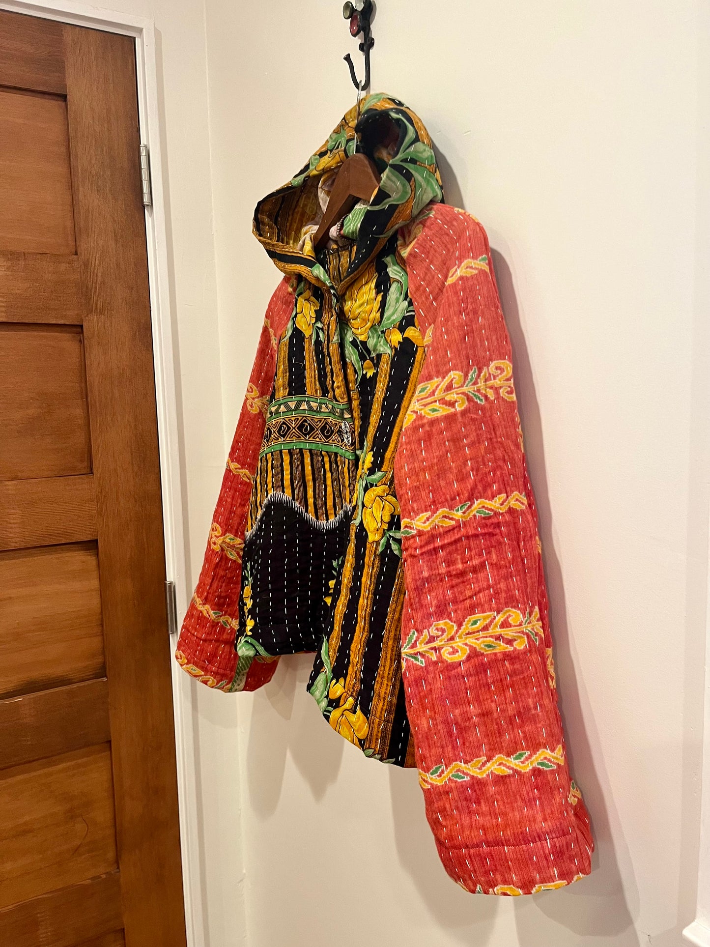 B. Upcycled kantha jacket