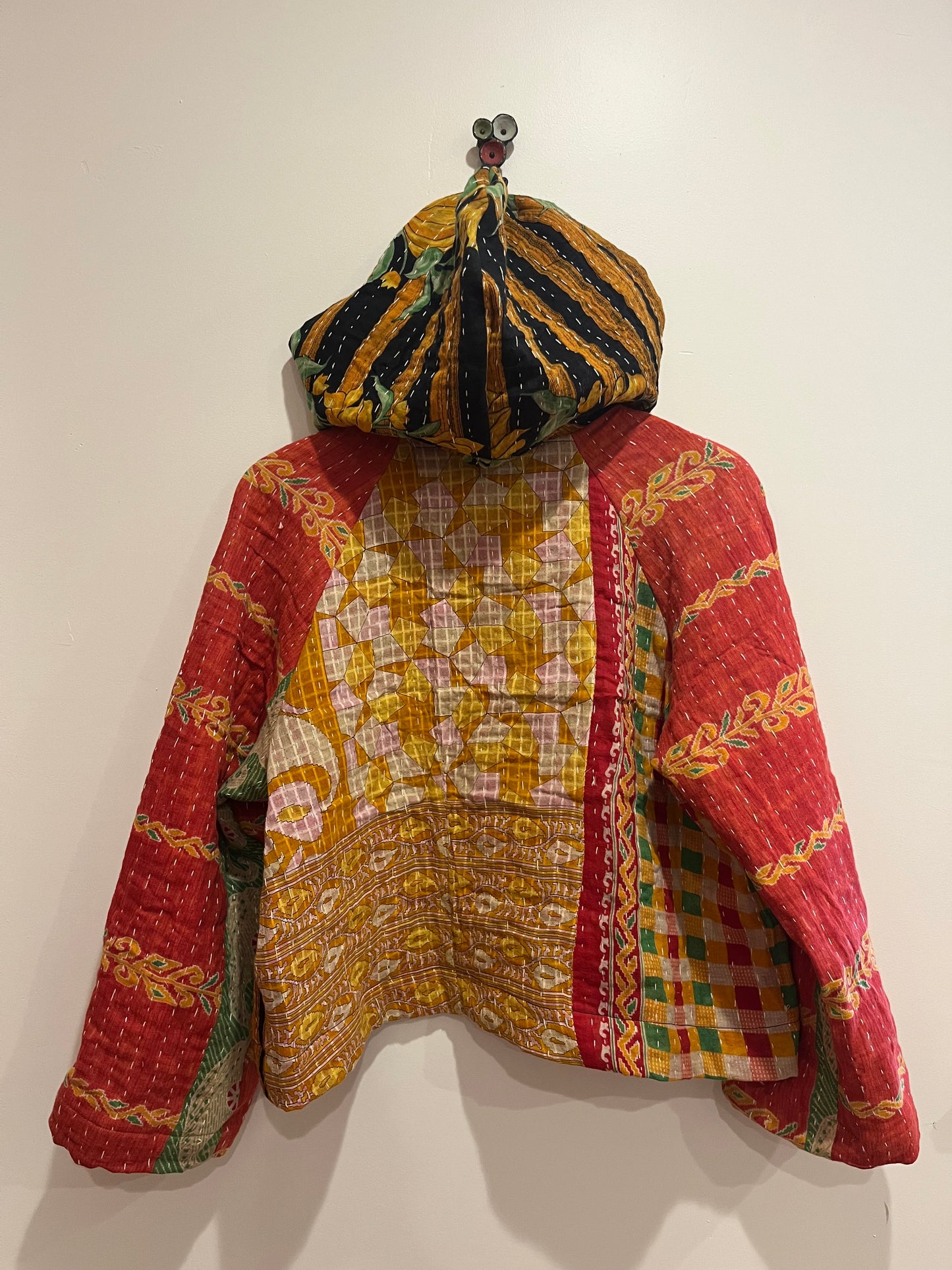 B. Upcycled kantha jacket