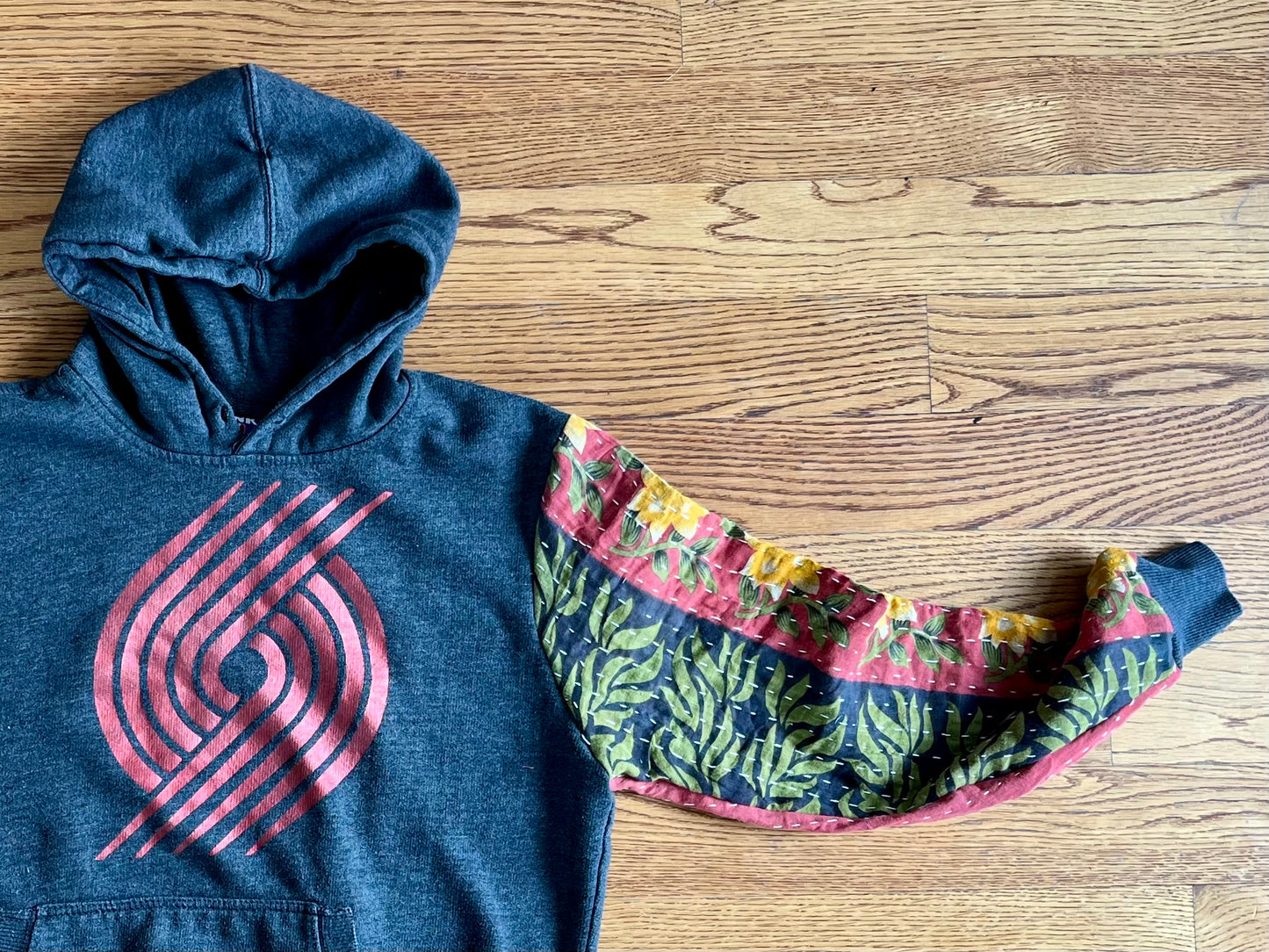 C. Upcycled hoodie mens small/medium