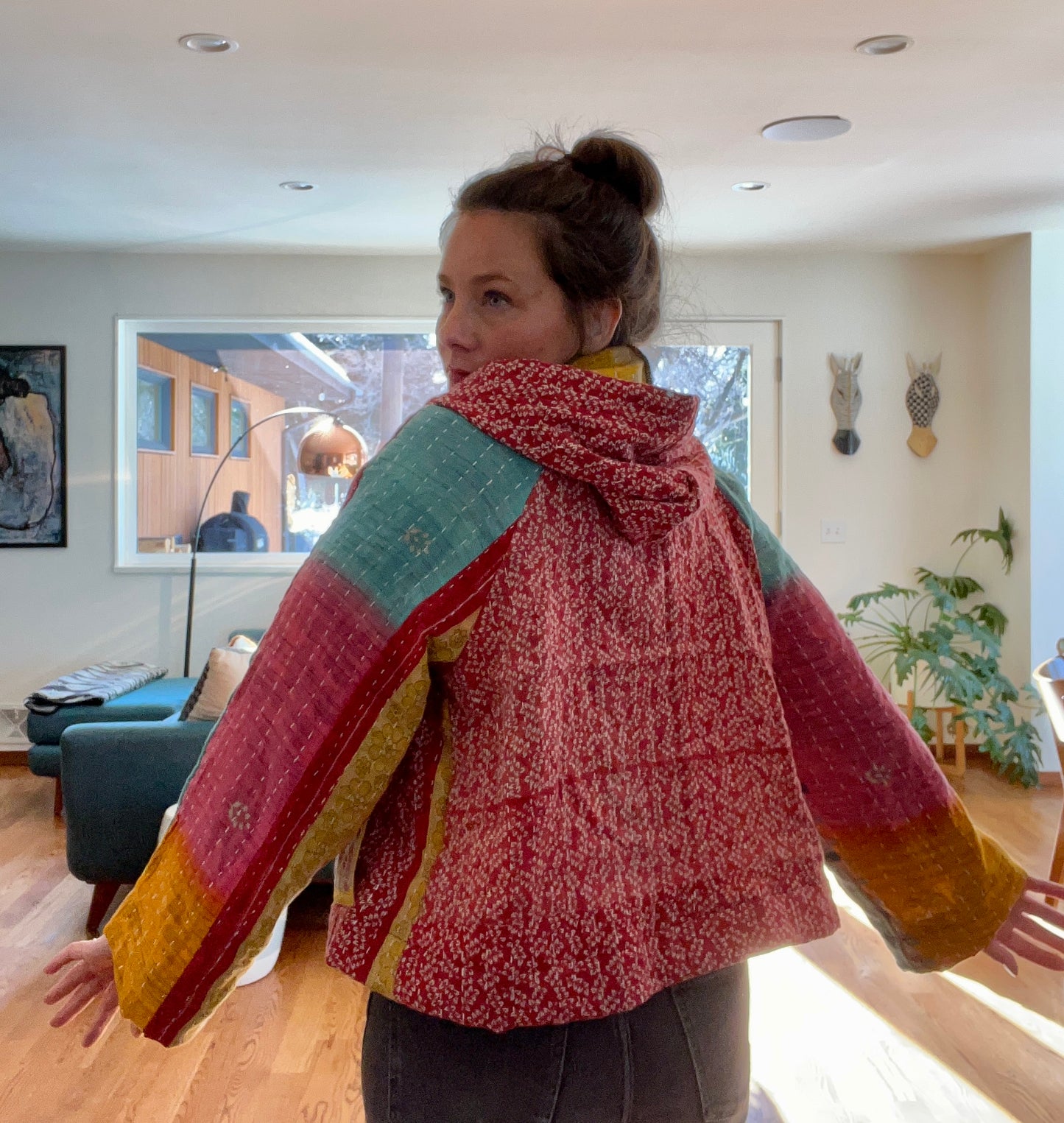 A. Upcycled Kantha Jacket