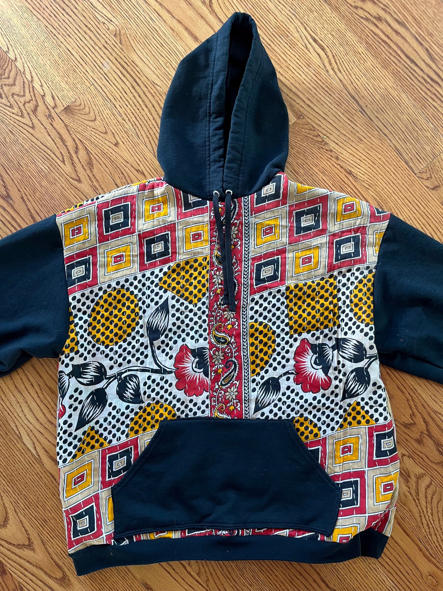 A. Upcycled large hoodie
