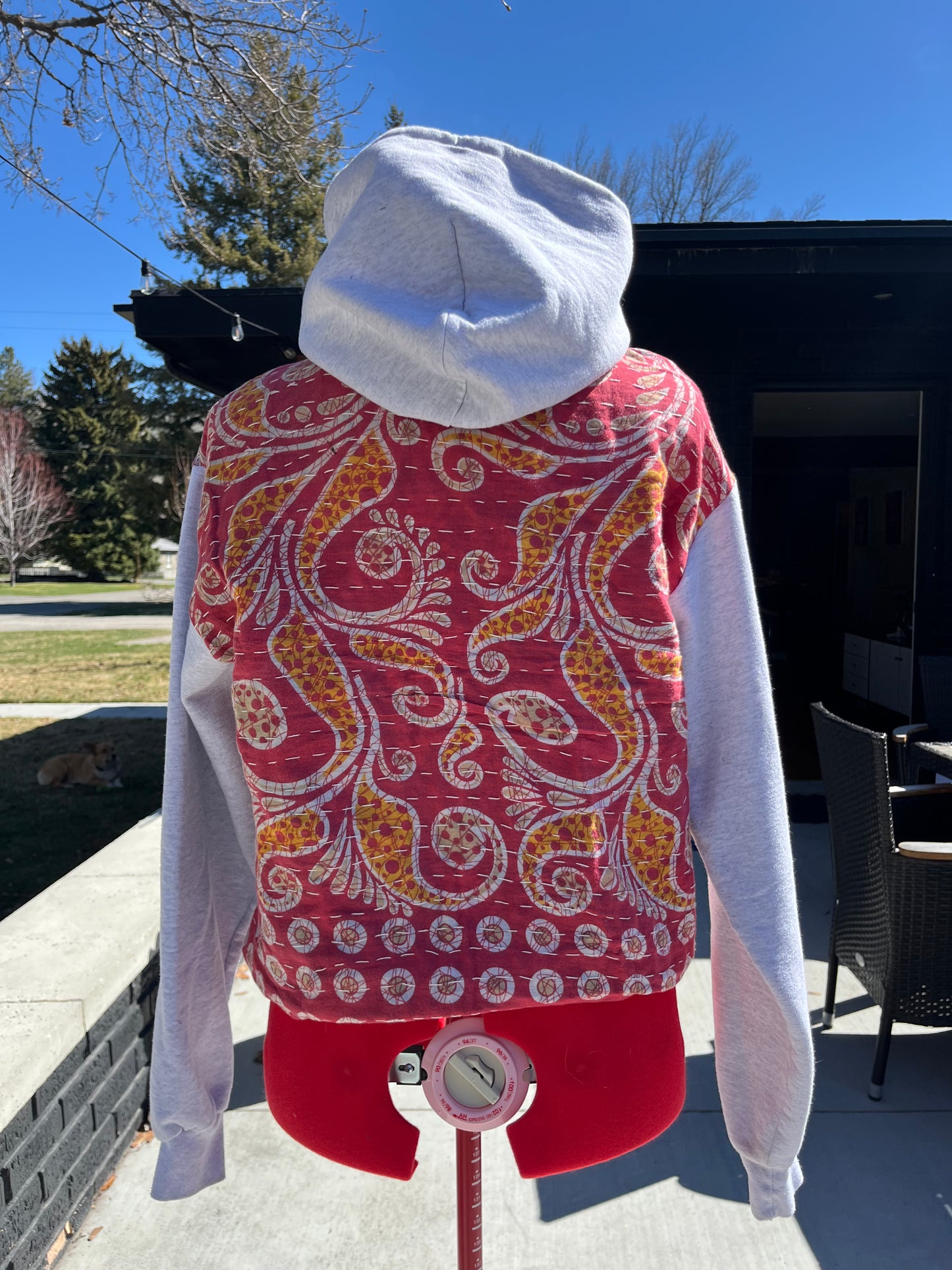A.Upcycled hoodie medium