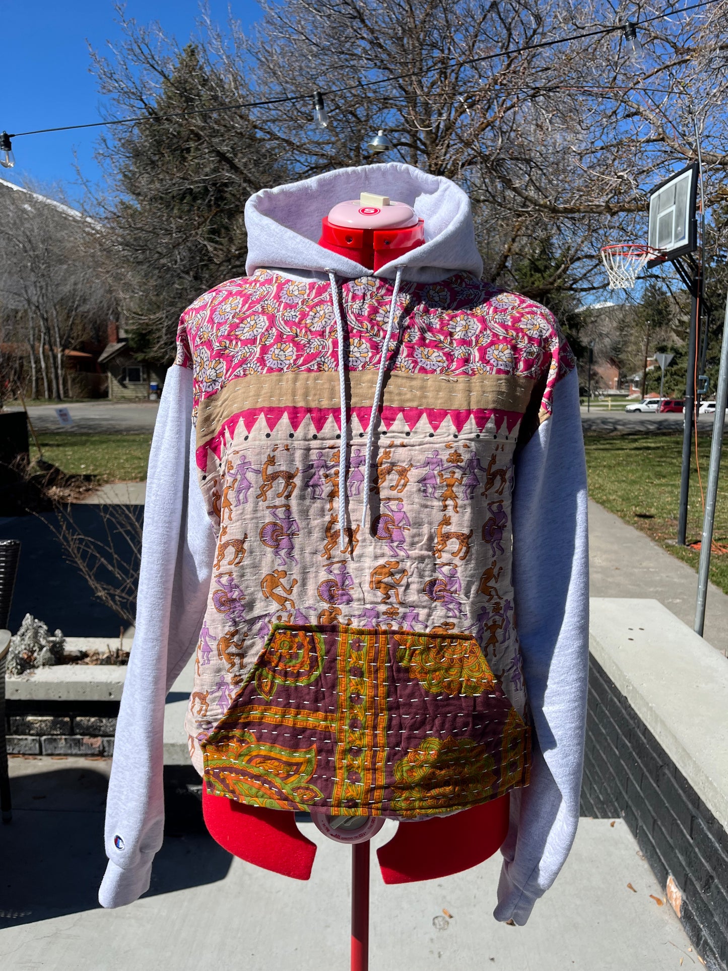 A.Upcycled hoodie medium